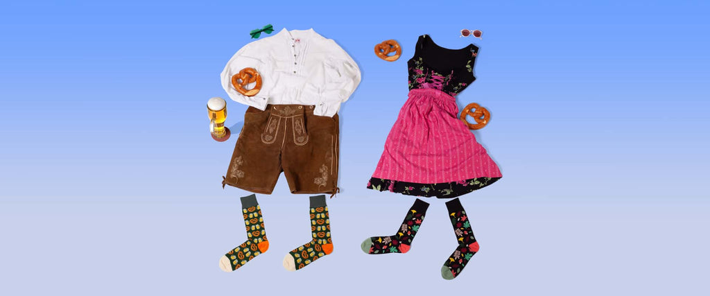 Colorful Oktoberfest socks with motif