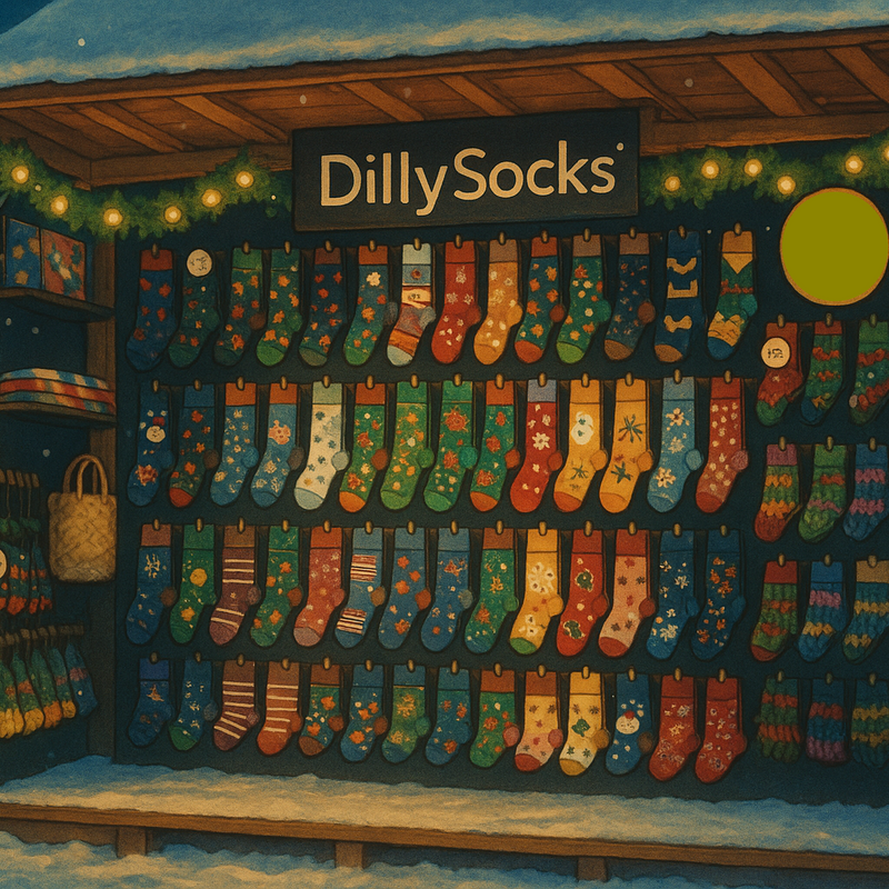 DillySocks® at the Christmas market