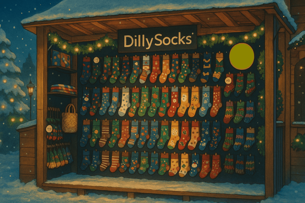 DillySocks® at the Christmas market