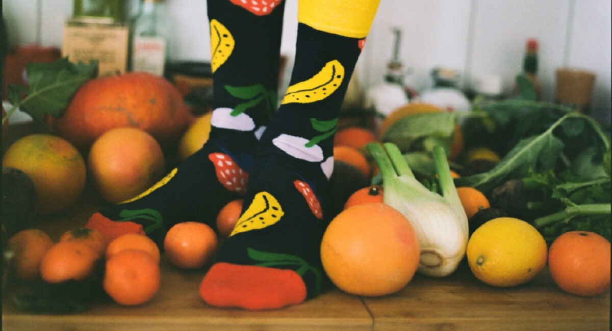 Socks with food