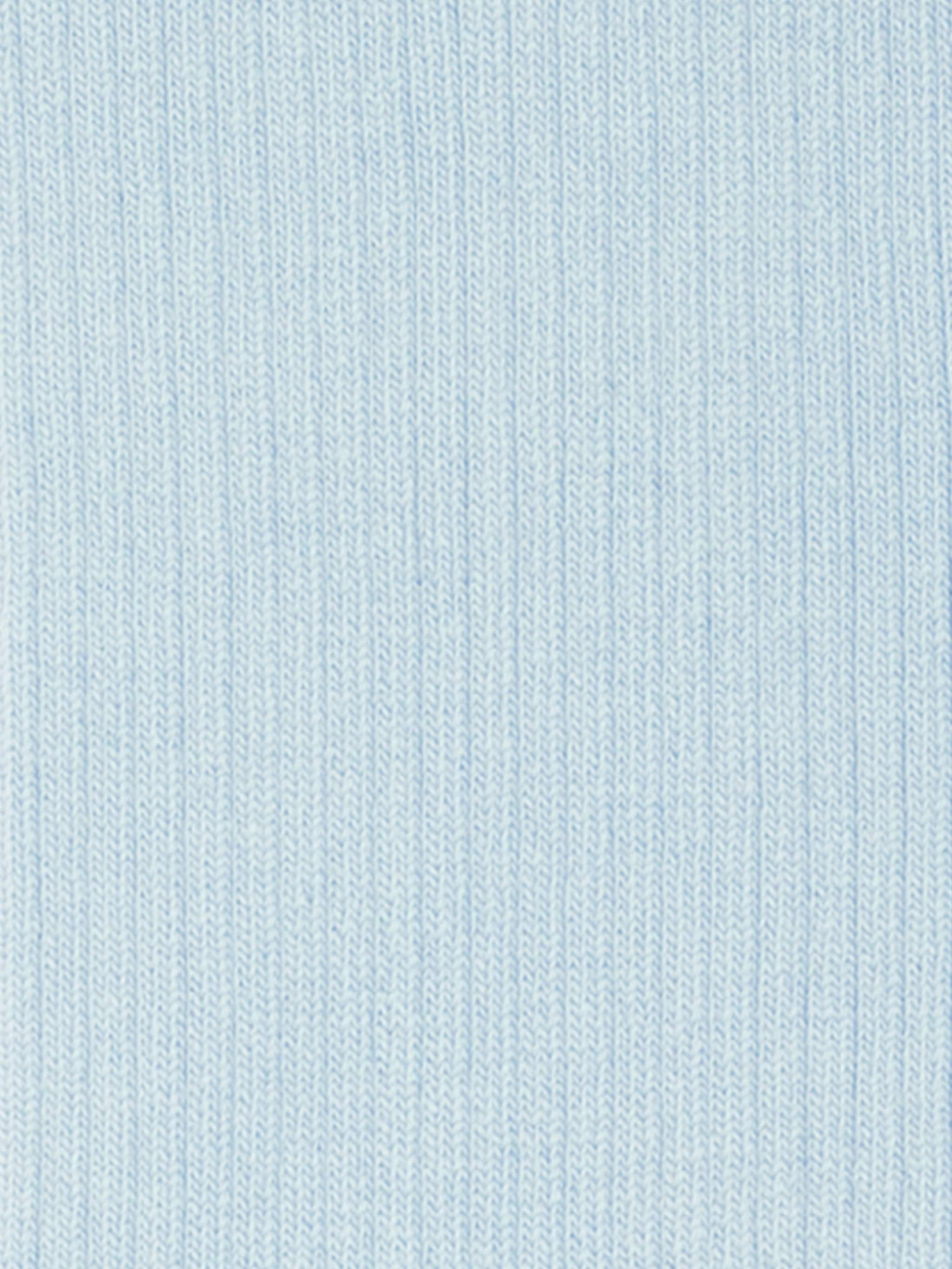 Rippen Baby Blau Socken in sanftem Babyblau mit geripptem Muster