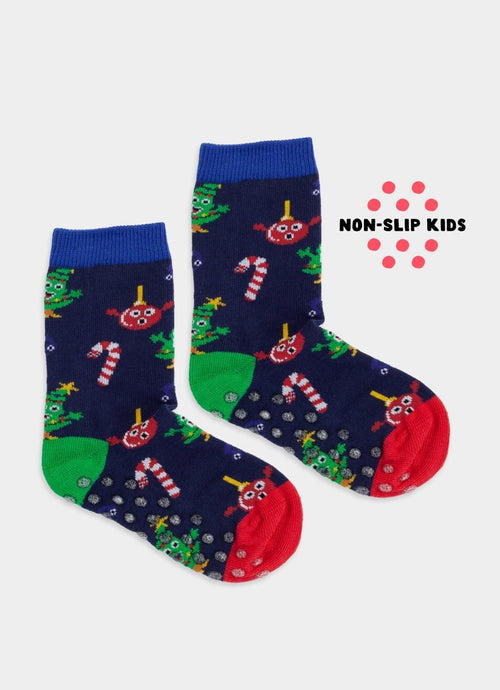 Anti - Rutsch Kindersocken Lil Christmas Choir Non - Slip von DillySocks