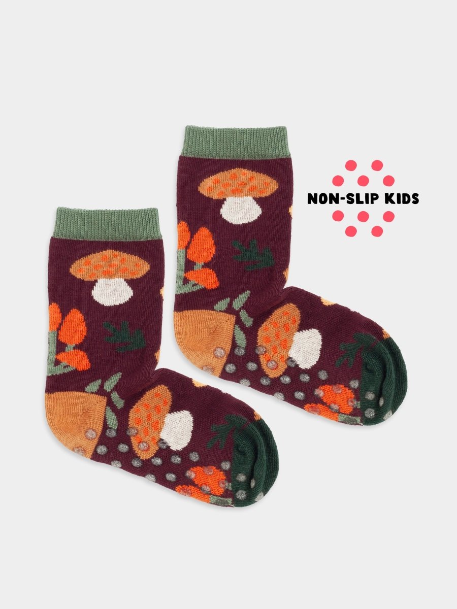 Anti - Rutsch Kindersocken Lil Mushroom Crush Non - Slip von DillySocks