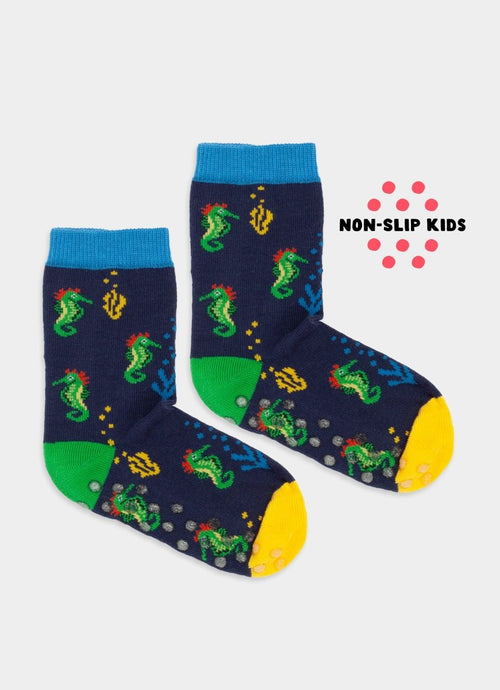 Anti - Rutsch Kindersocken Lil Seahorse Story Non - Slip von DillySocks