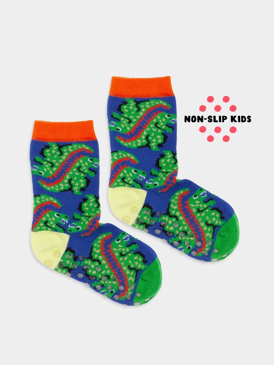 Anti - Rutsch Kindersocken Lil Ur Ex the T Rex Non - Slip von DillySocks