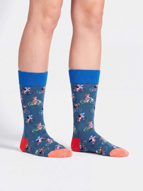Bunte Socken Blue Bike von DillySocks