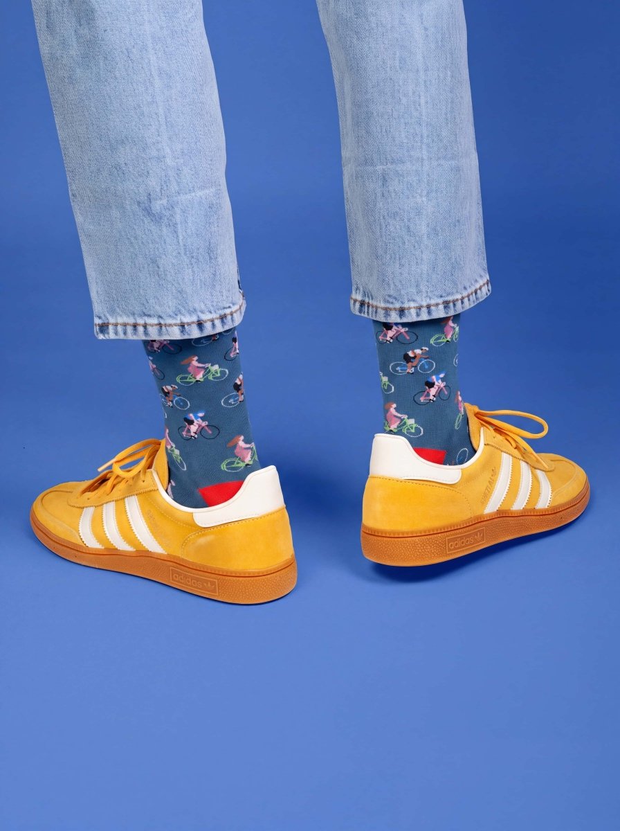 Bunte Socken Blue Bike von DillySocks