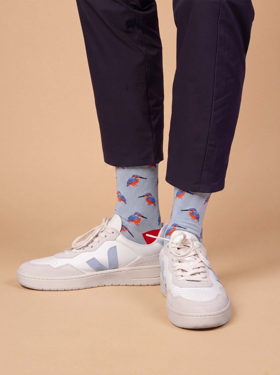 Bunte Socken Blue Kingfisher von DillySocks