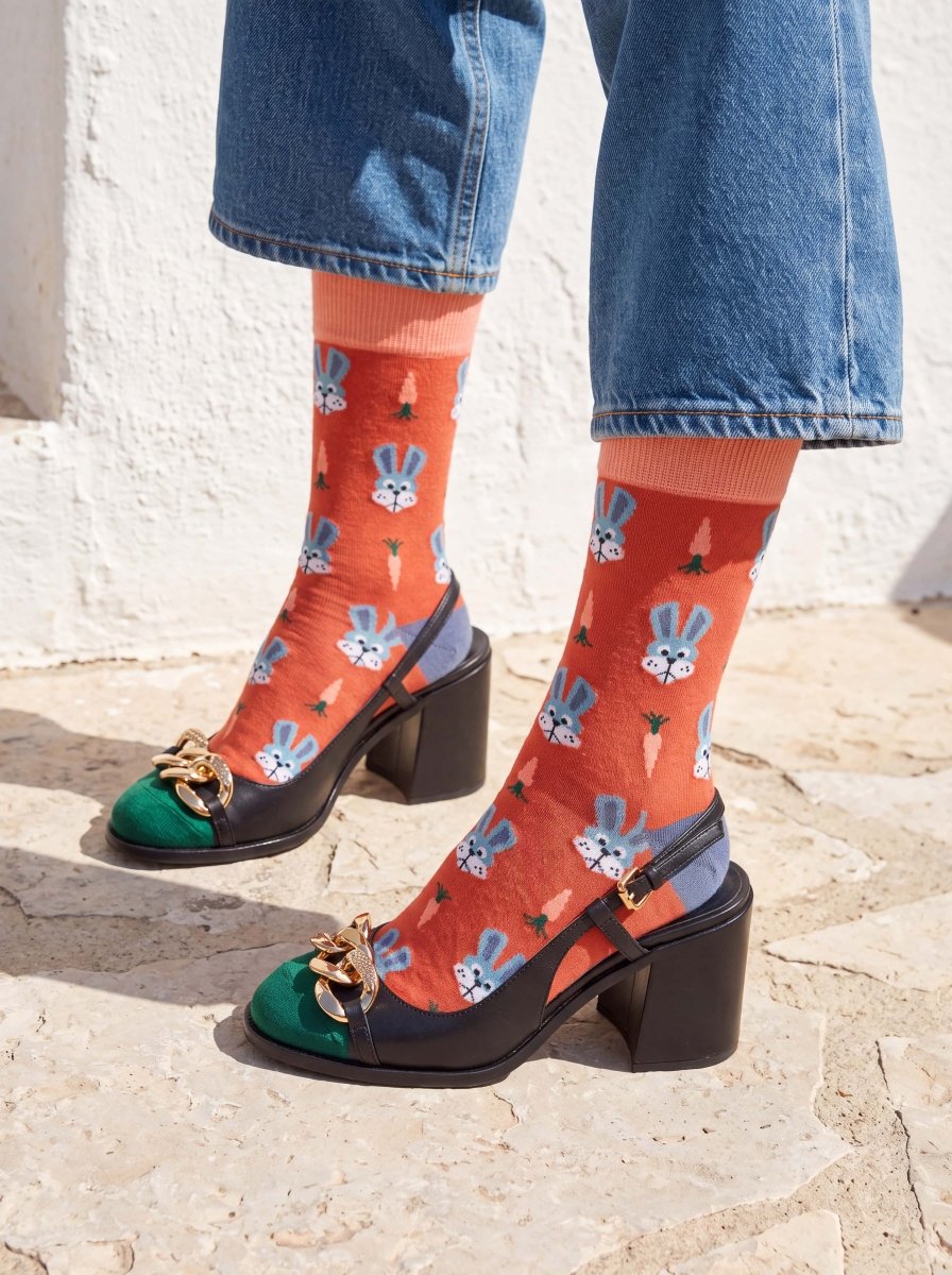 Bunte Socken Carrot Bunny von DillySocks