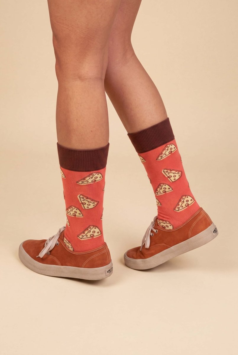 Bunte Socken Cheese Bites von DillySocks