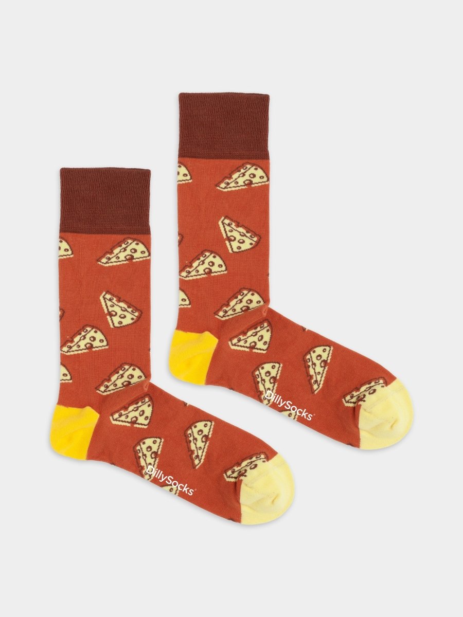 Bunte Socken Cheese Bites von DillySocks