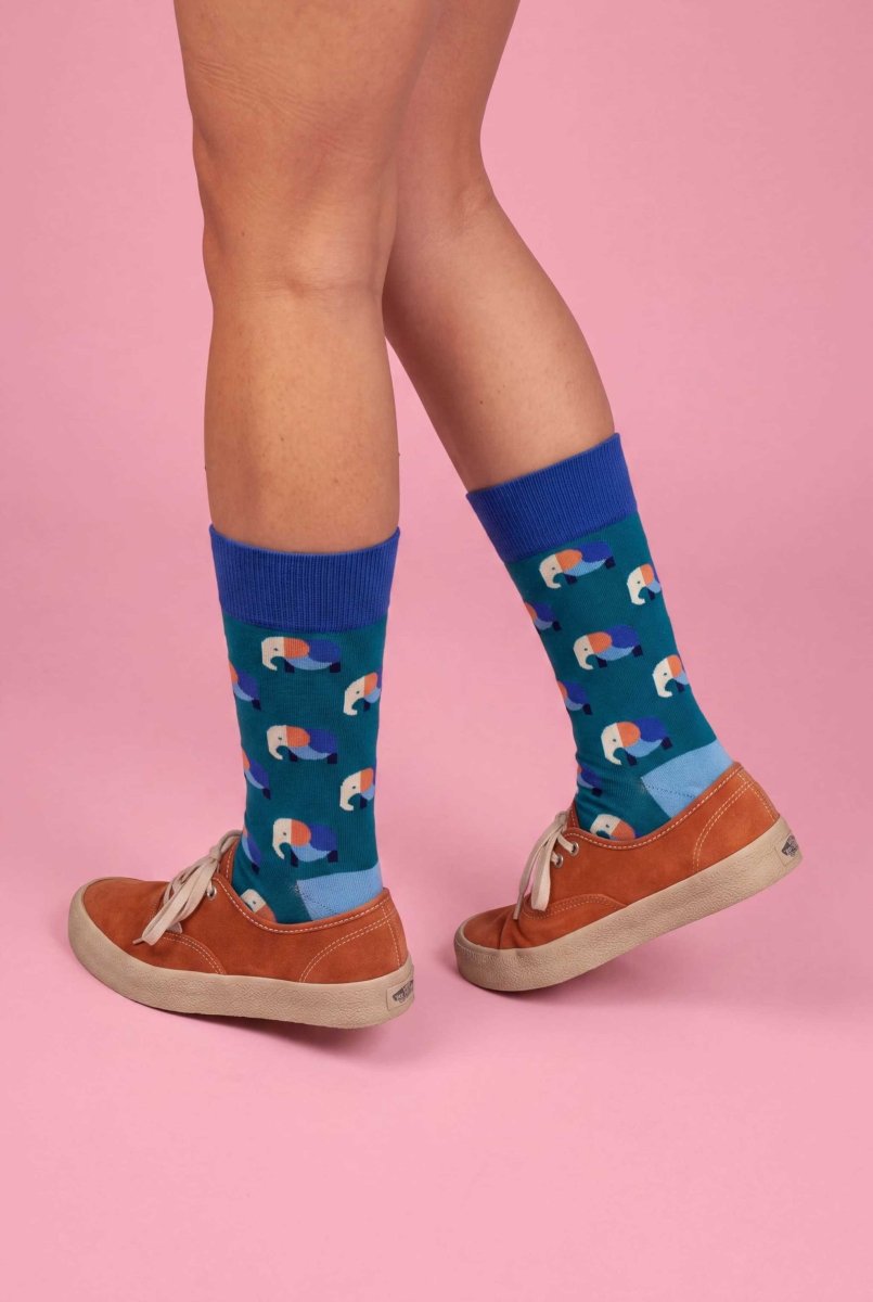 Bunte Socken Elevated Elephant von DillySocks