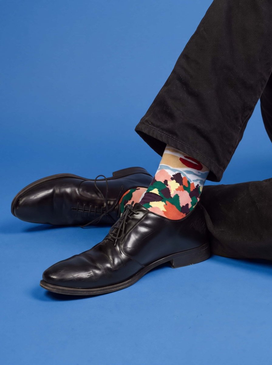 Bunte Socken Fall Mountains von DillySocks