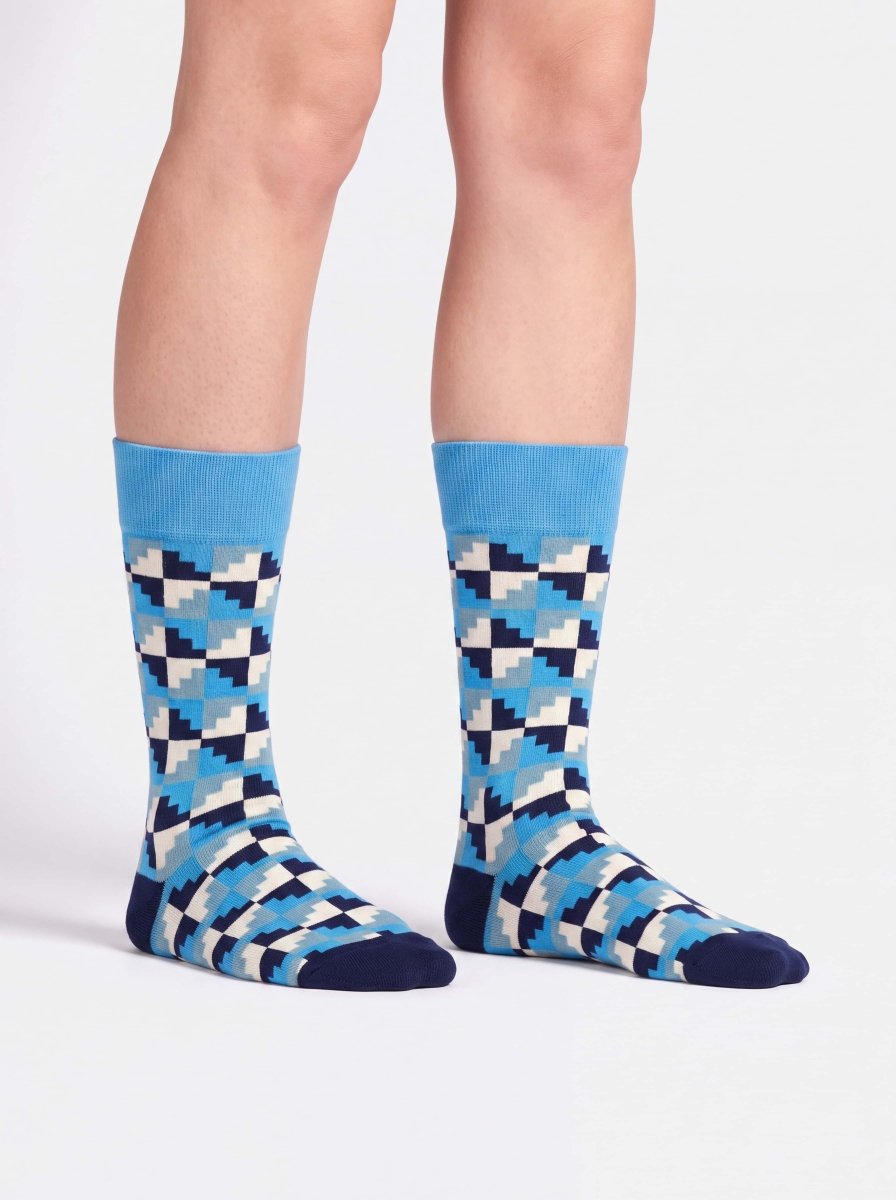 Bunte Socken Frosty Cubes von DillySocks