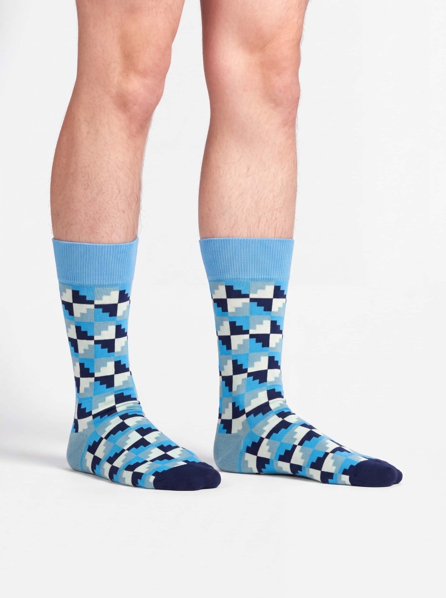 Bunte Socken Frosty Cubes von DillySocks