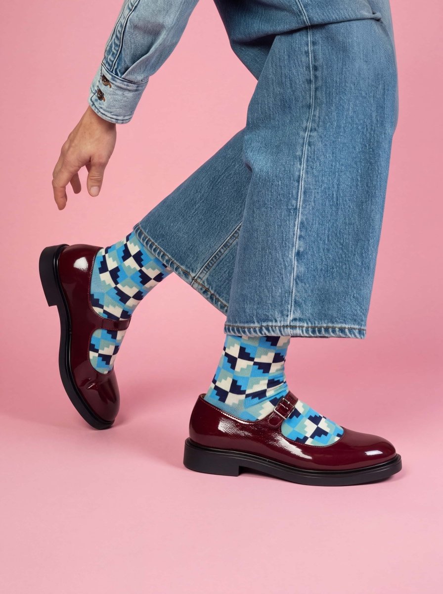 Bunte Socken Frosty Cubes von DillySocks