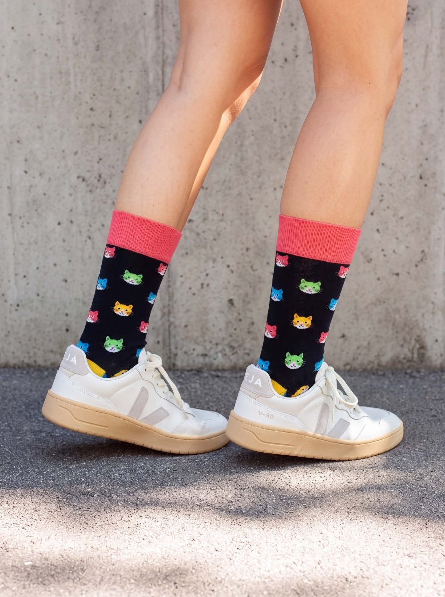 Bunte Socken Kitty Parade von DillySocks