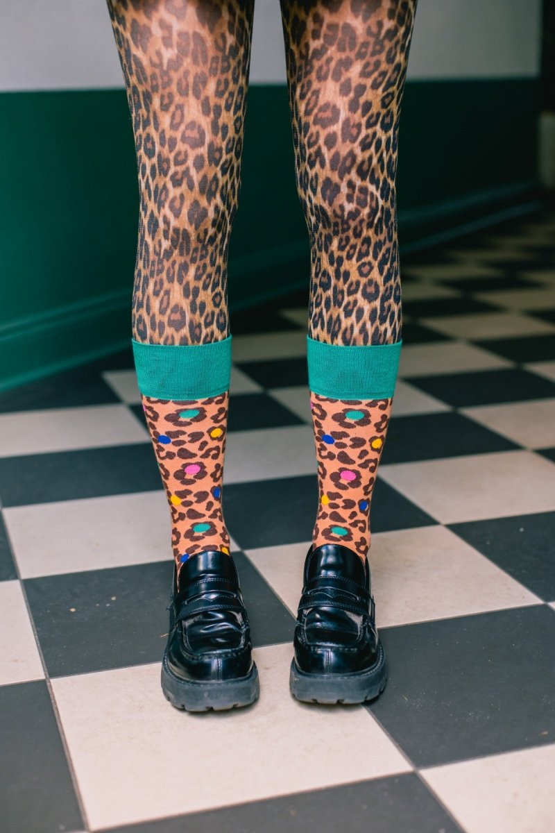 Bunte Socken Leo Spots von DillySocks