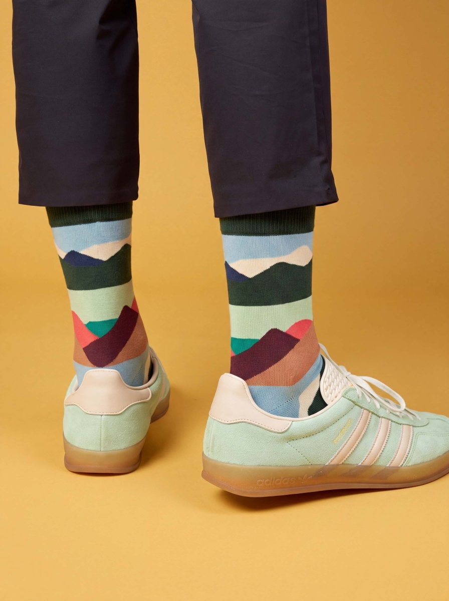 Bunte Socken Mountain Peaks von DillySocks