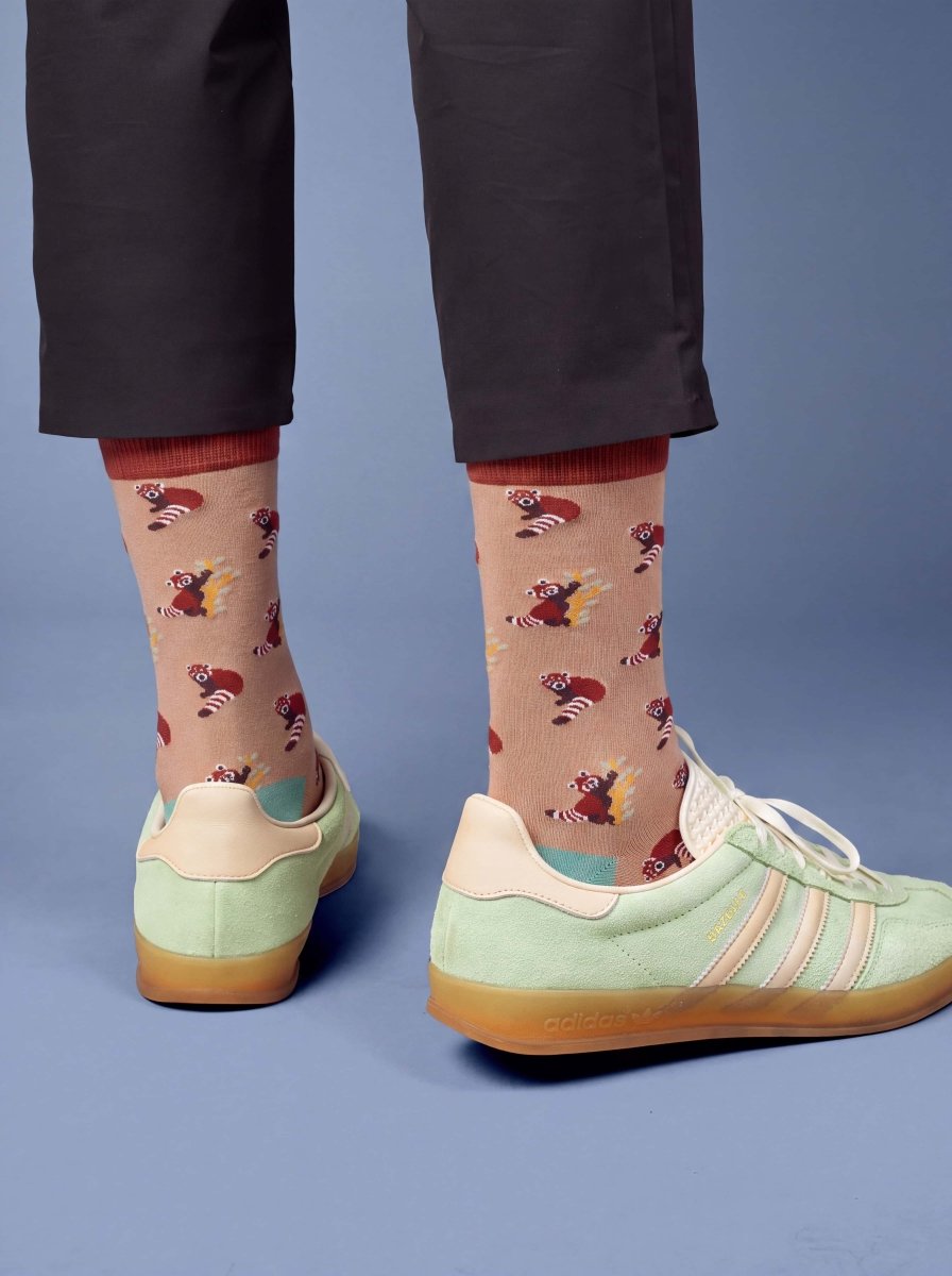 Bunte Socken Panthera Roter Panda von DillySocks
