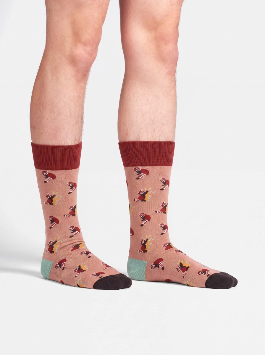 Bunte Socken Panthera Roter Panda von DillySocks