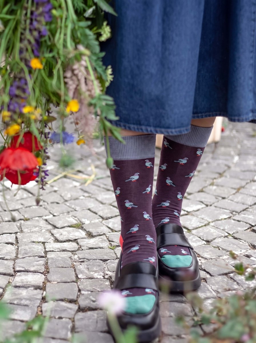 Bunte Socken Pigeon Flight von DillySocks