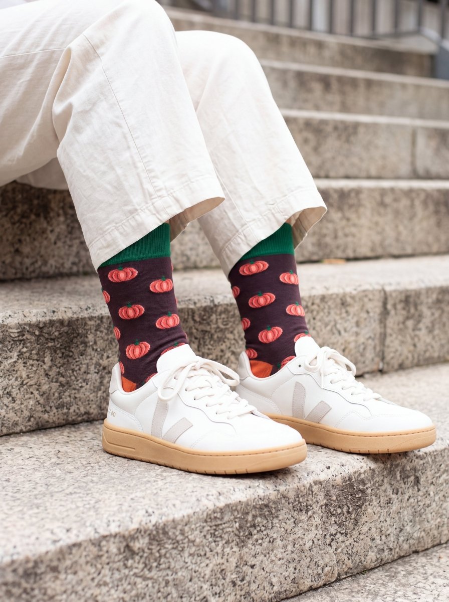 Bunte Socken Pumpkin Patch von DillySocks