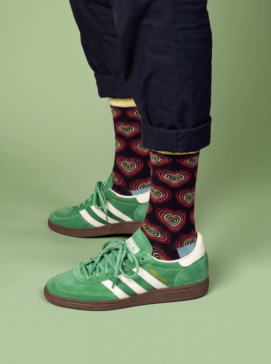 Bunte Socken Retro Hearts von DillySocks