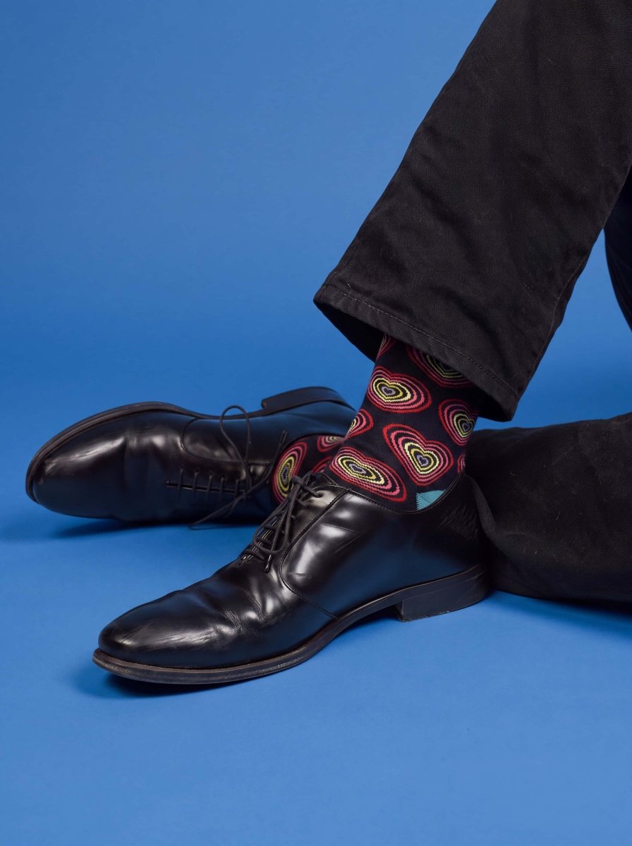 Bunte Socken Retro Hearts von DillySocks