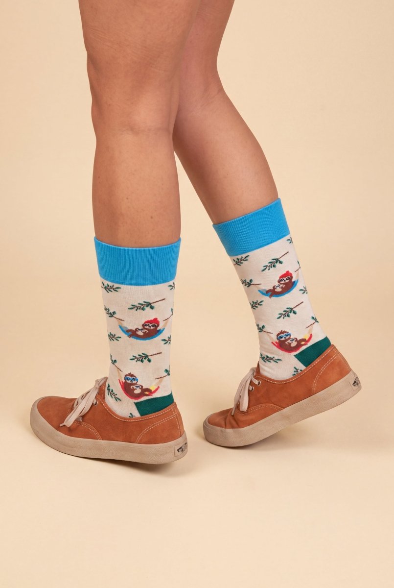 Bunte Socken Sloth Mode On (4er Pack) von DillySocks