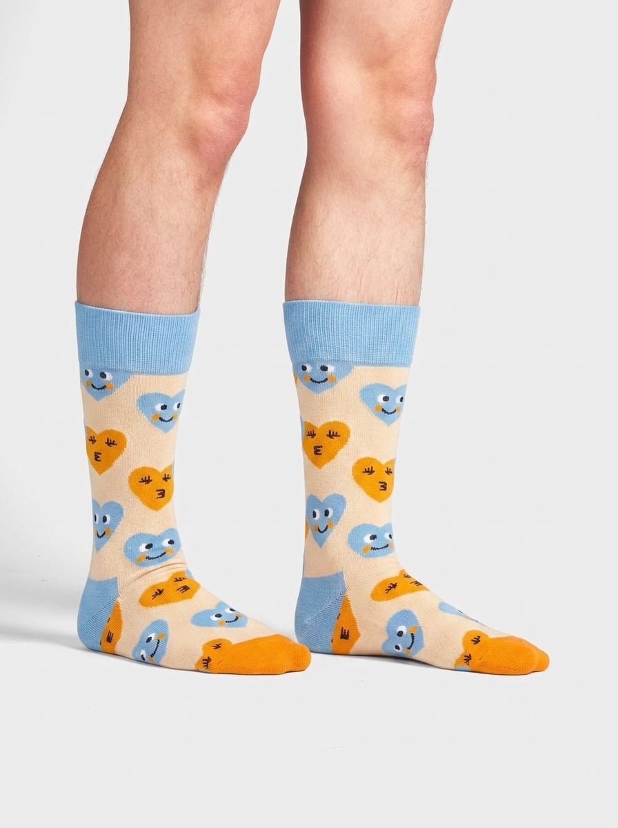 Bunte Socken Smiling Hearts von DillySocks