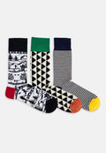 Bunte Socken Swiss Outline (3er Pack) von DillySocks
