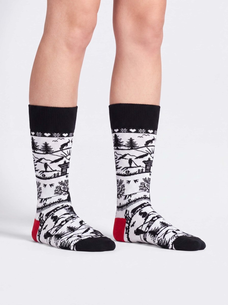 Bunte Socken Swiss Outline (3er Pack) von DillySocks