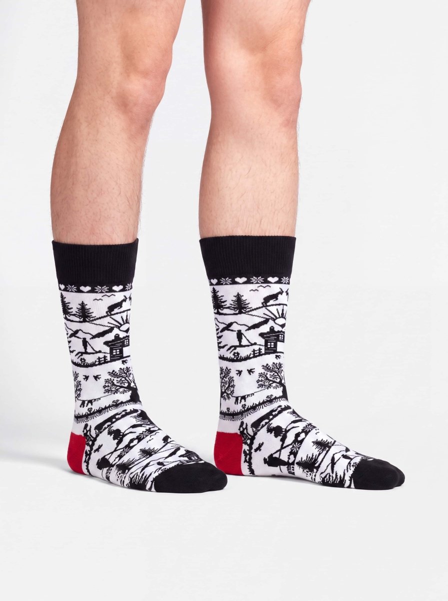Bunte Socken Swiss Silhouette von DillySocks