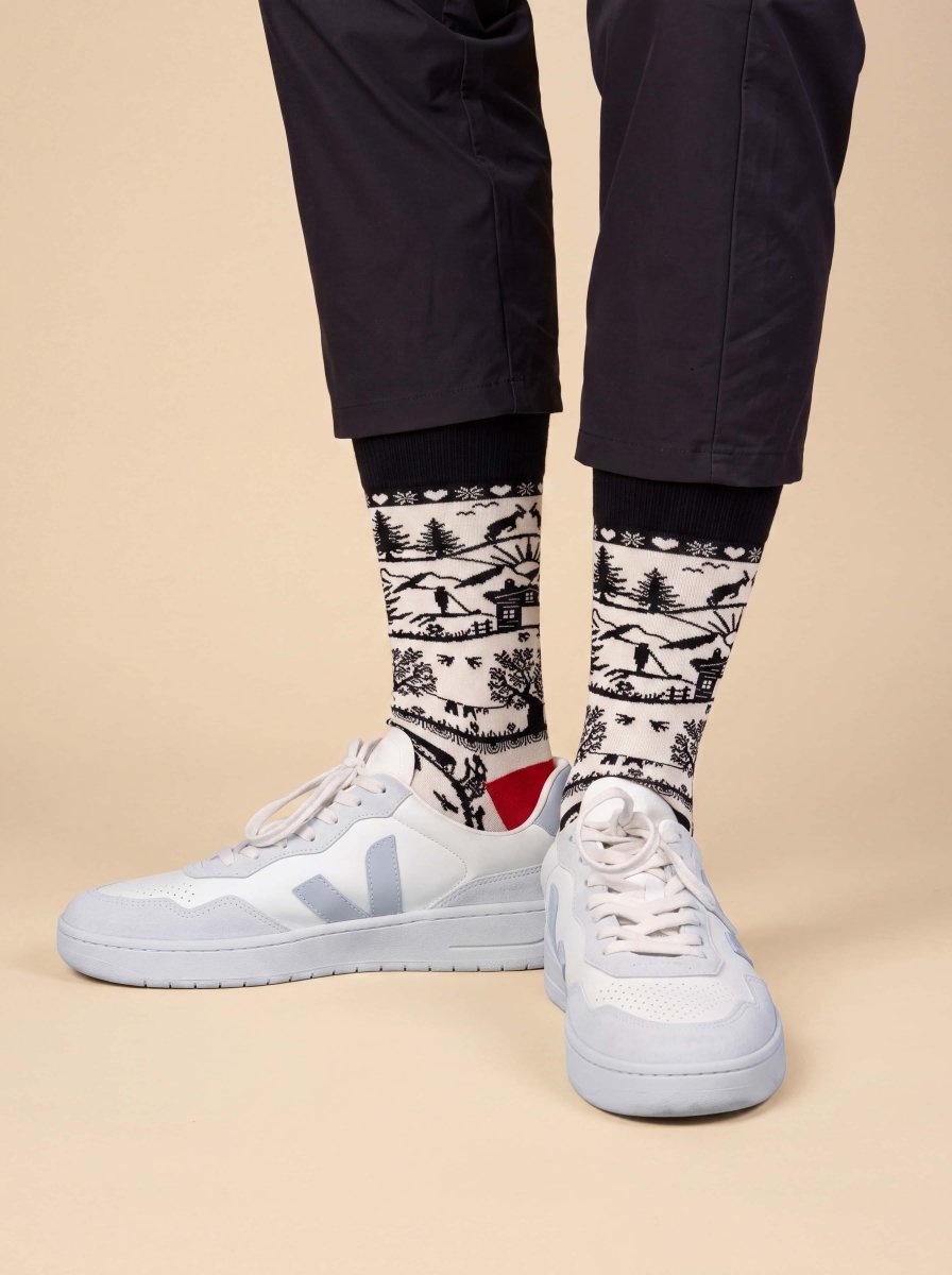 Bunte Socken Swiss Silhouette von DillySocks