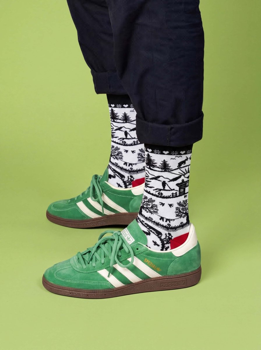 Bunte Socken Swiss Silhouette von DillySocks