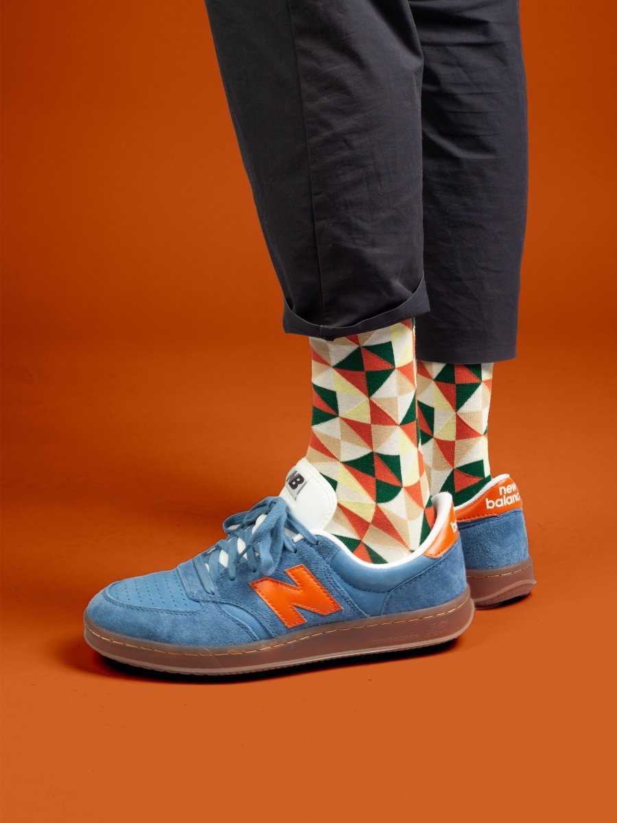 Bunte Socken Vintage Tiles von DillySocks