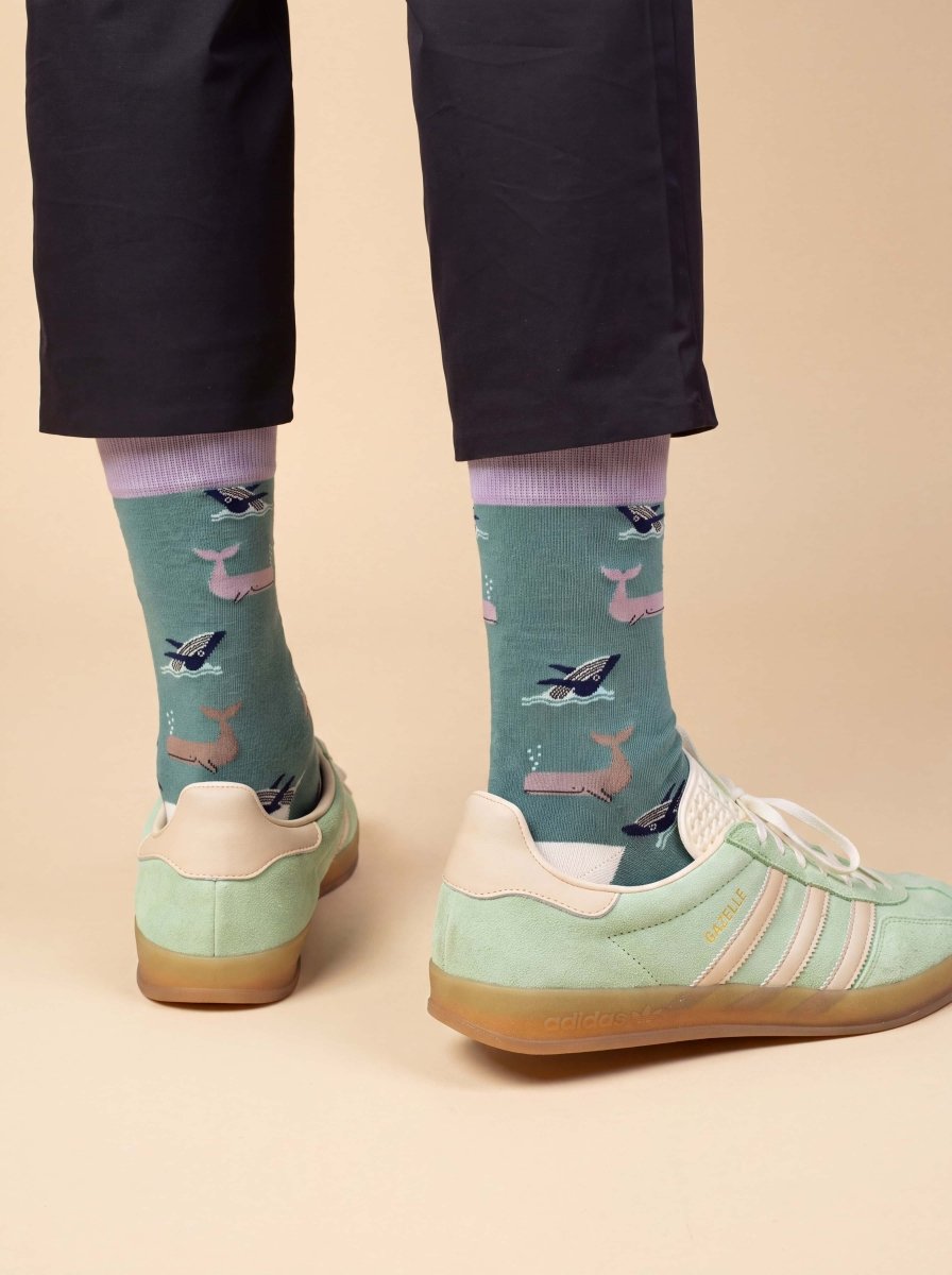 Bunte Socken Whale Party von DillySocks