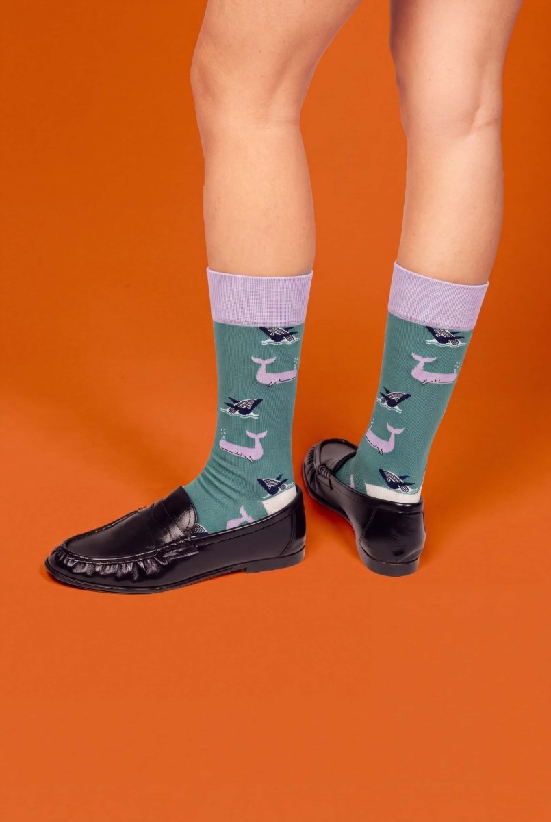 Bunte Socken Whale Party von DillySocks