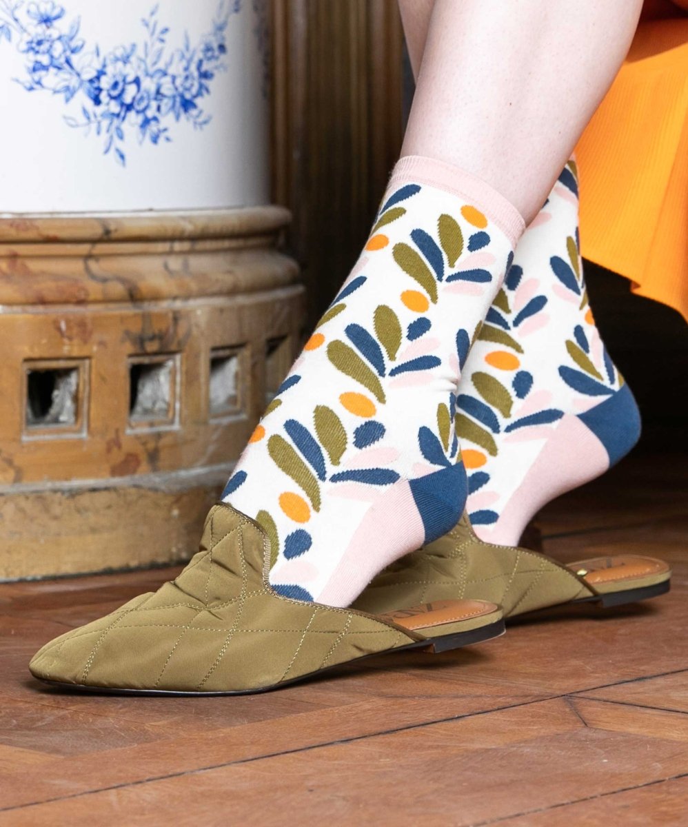 Damensocken Beige Bouquet von DillySocks