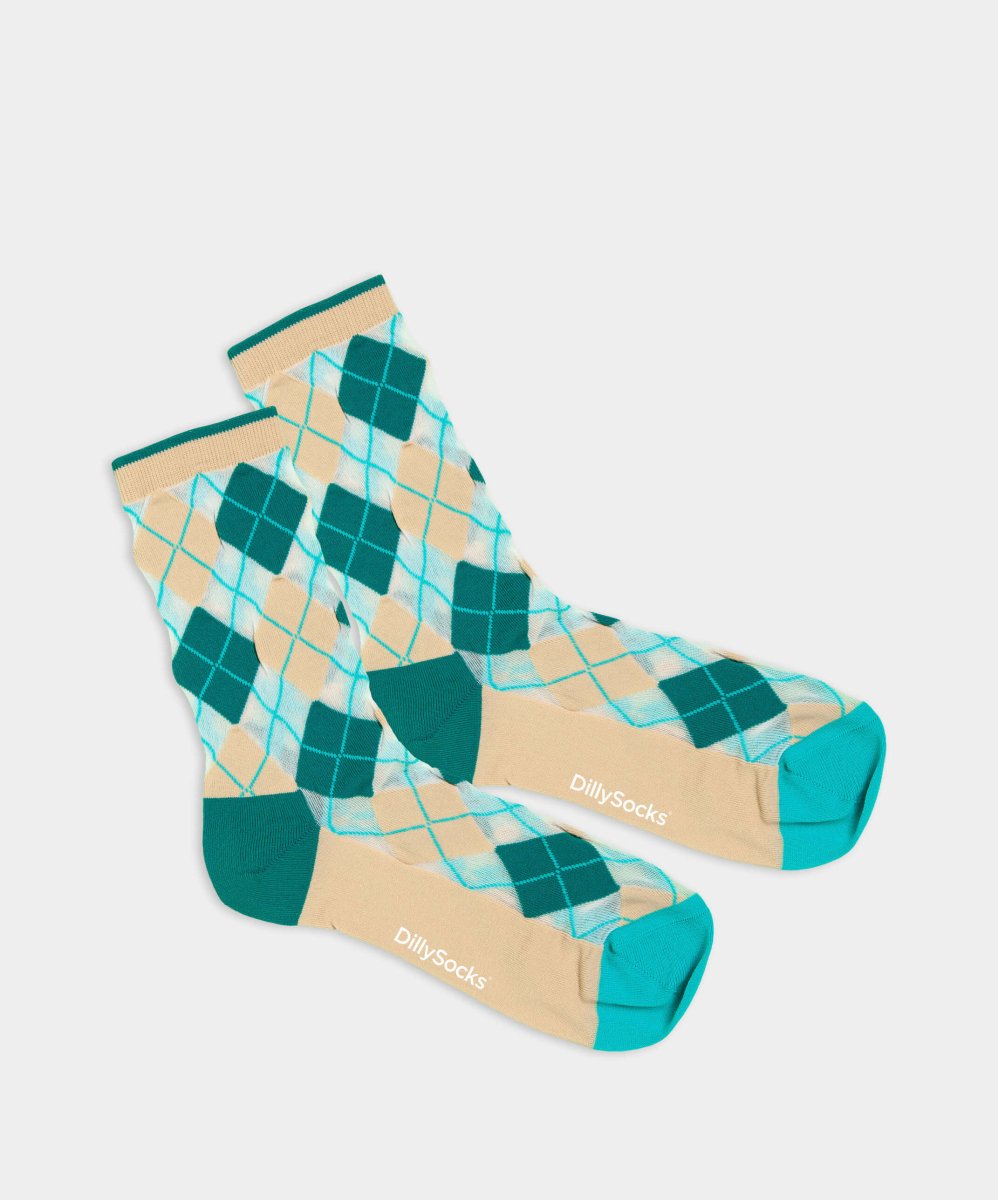 Damensocken Check Pattern Club von DillySocks