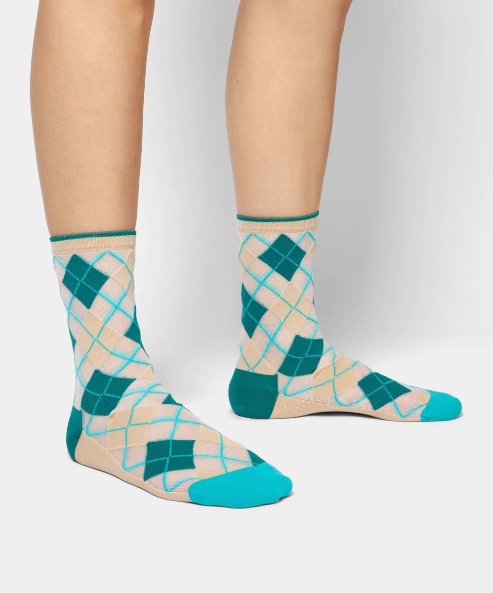 Damensocken Check Pattern Club von DillySocks