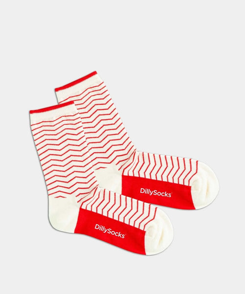 dilly socks Notre chaussettes pour femmes: Cream Square