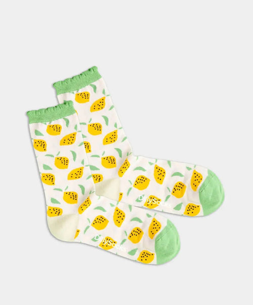 dilly socks Notre chaussettes pour femmes: Lemon Cream