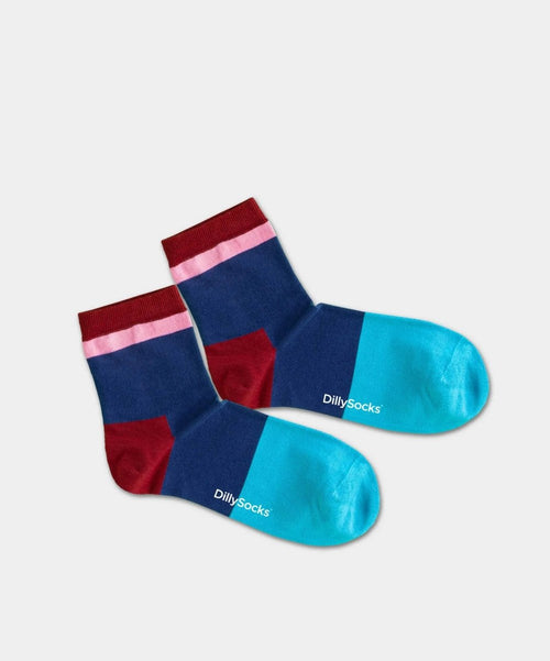 dilly socks Notre chaussettes pour femmes: Low Blue