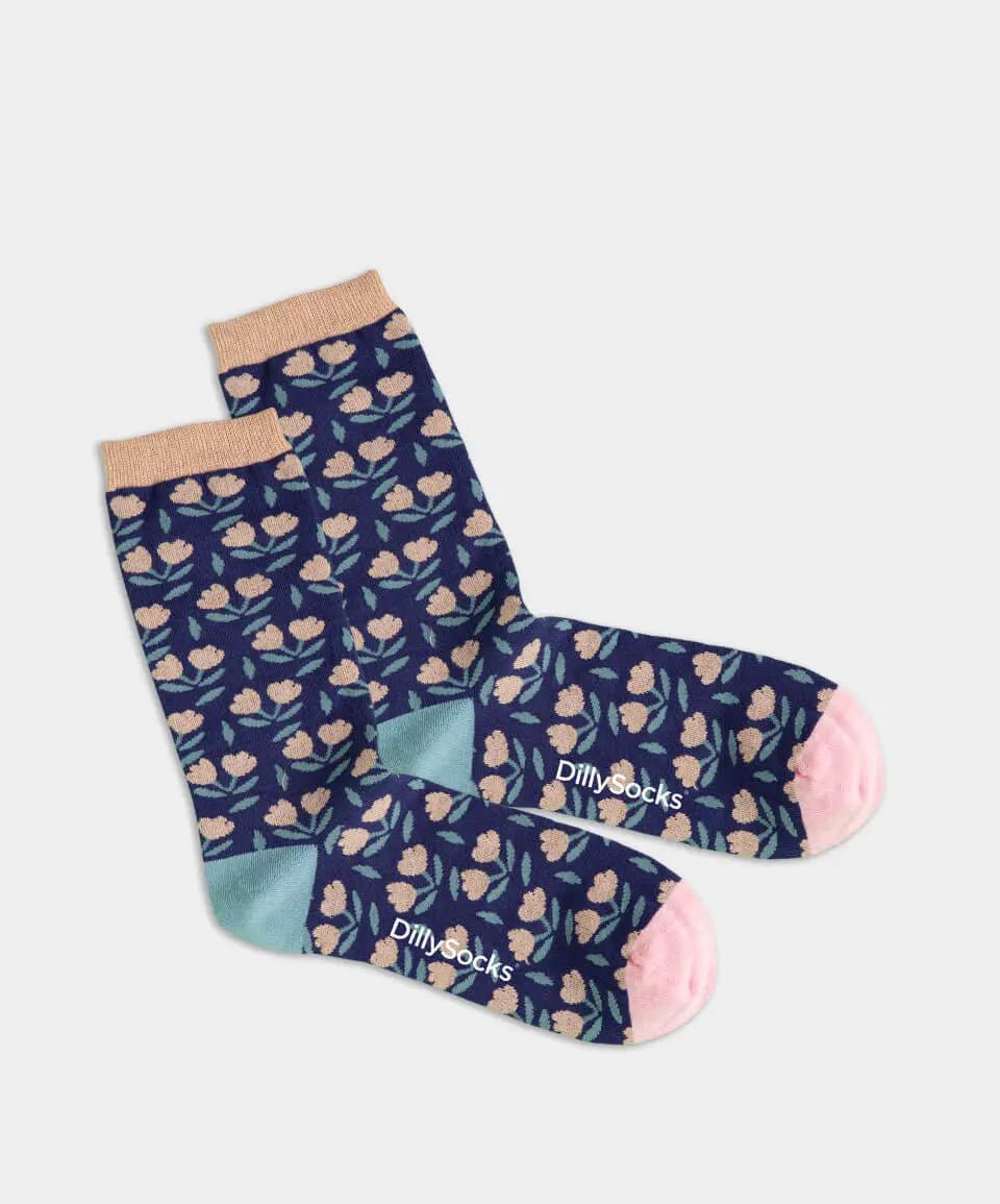 Damensocken Midnight Flower von DillySocks