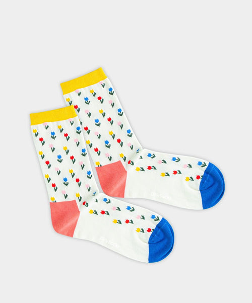 dilly socks Notre chaussettes pour femmes: Multi Blossom