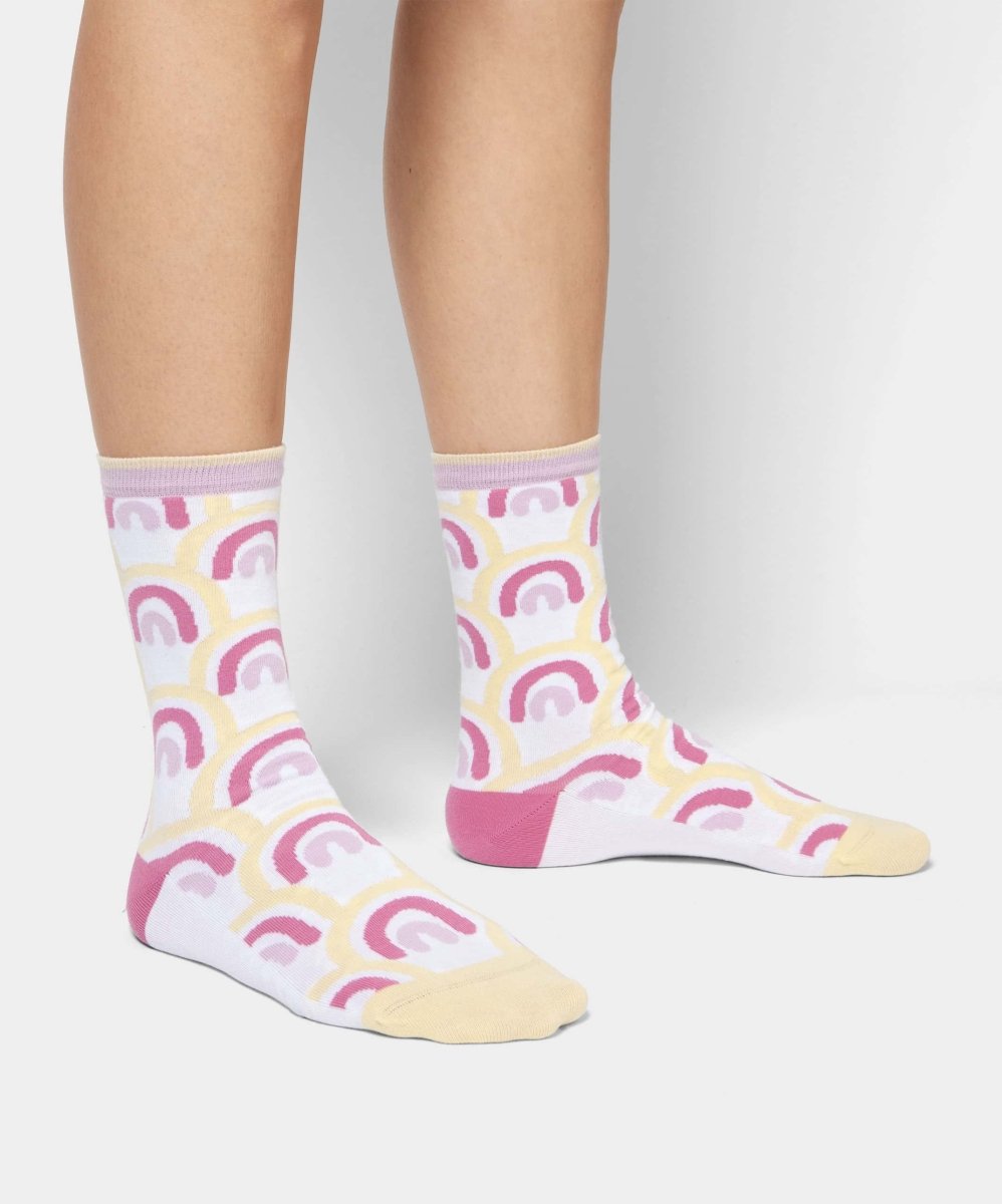 Damensocken Pink Arc Assembly von DillySocks