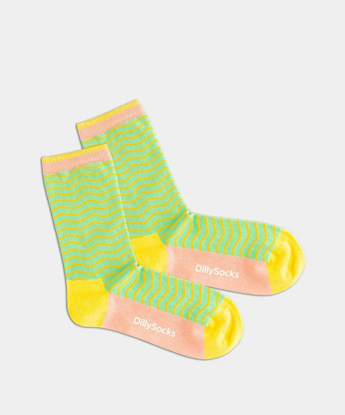 dilly socks Notre chaussettes pour femmes: Salad Square