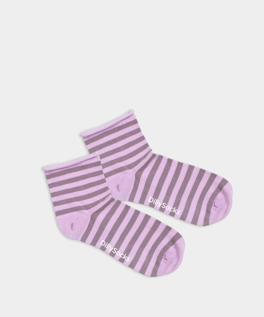 Damensocken Stripy Lilac Tones von DillySocks